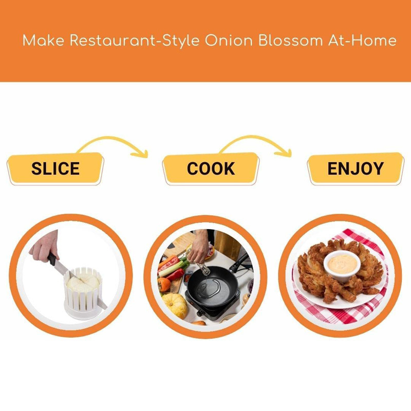 Blooming Onion Blossom Maker Set Onion Slicer with Core Remover Onion Cutter