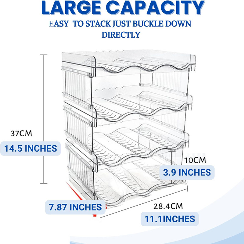 Kitchen Storage Holder Cup Tumbler Organizer For Cabinet Countertop Pantry Stackable Plastic Wine Water Bottle Organizer