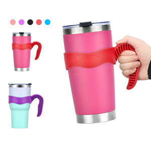 Tumbler Handle for Anti Slip Travel Mug Grip Cup Holder for 30oz Vacuum Insulated Stainless Steel Tumblers Car Cups Accessories