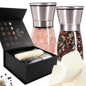 Salt And Pepper Grinder Set Luxury Pepper Mill and Salt Mill Adjustable Coarseness Ceramic Spices Grinder Elegant Pepper Mill