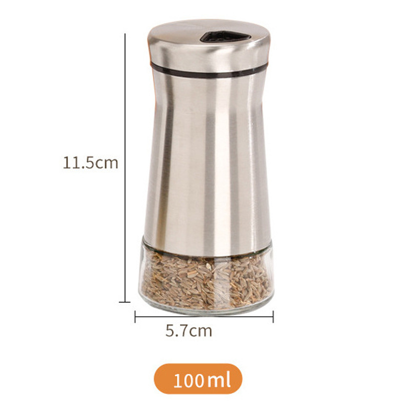 Seasoning Shaker Set Factory Wholesale Custom BBQ Traveling Pepper Mill Salt and Pepper Shaker Set for Kitchen Outdoor Picnic