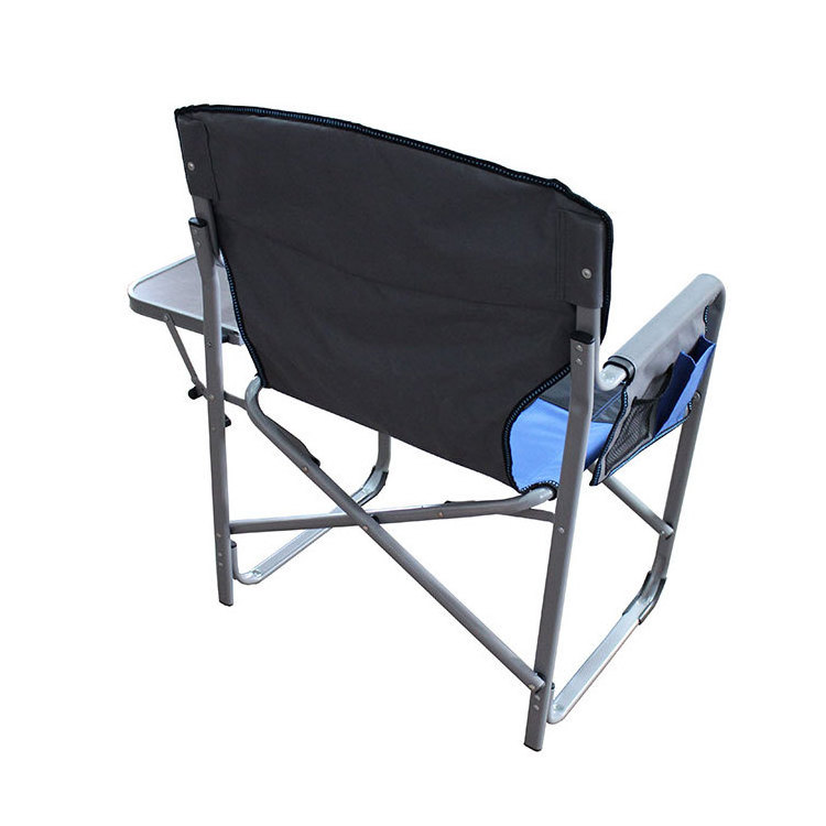 Hangrui  Outdoor Director Chair Supports Wide Fully Back padded folding chairs with side table and cooler box Garden chair