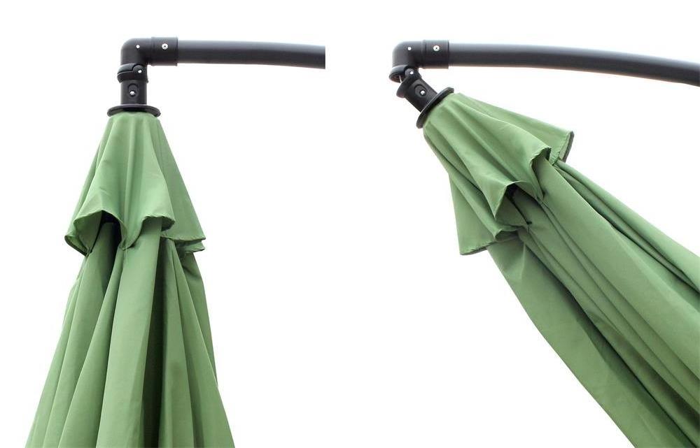 Patio Hanging Umbrellas Garden Banana Parasol Sun Shade Shelter Waterproof Cantilever Offset Hanging Umbrellas