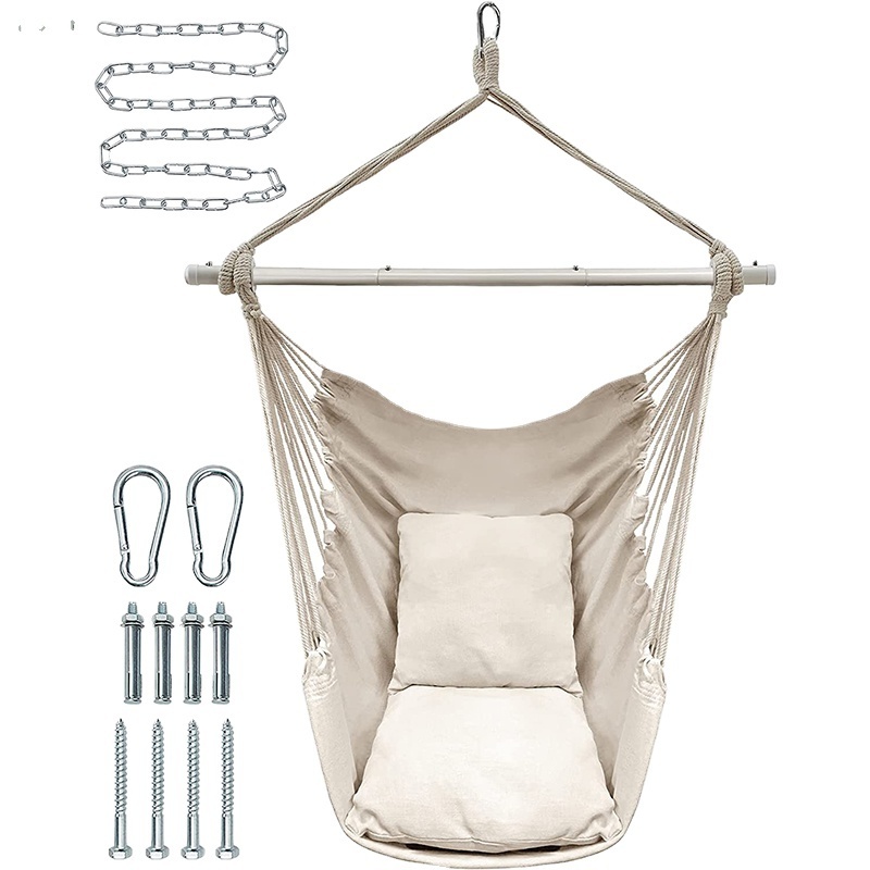 Outdoor High Quality Hammock Chair Heavy Duty Hanging Swing Camping Rocking Chair