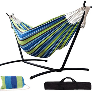 Hangrui Portable Hammock with Detachable Stand for Backyard, Camping, Patio - 450 lb Capacity