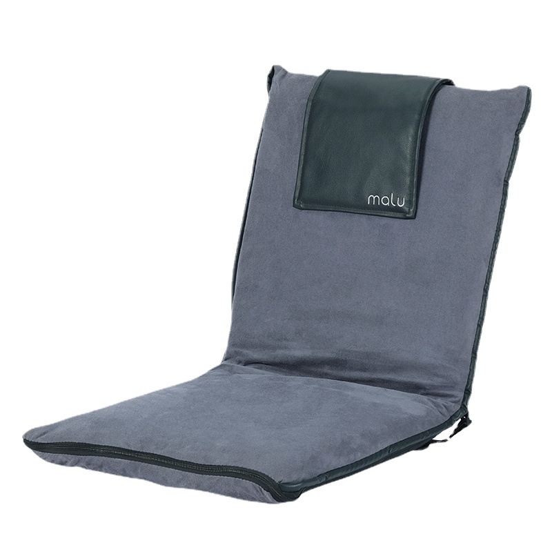 Hangrui Adjustable Back Support Chair - Foldable Suede-Like Floor Chair for Meditation