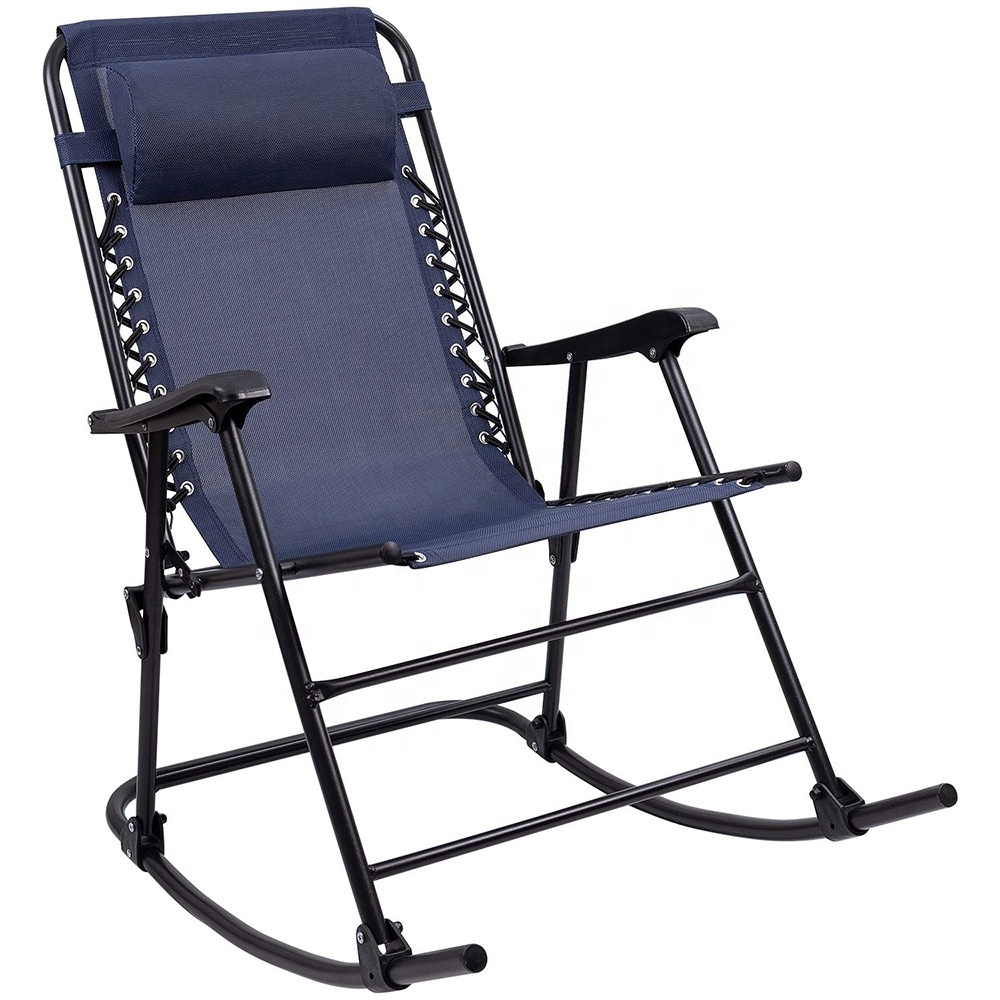 Hangrui Folding Recliner Chair - Zero Gravity and Rocking for Camping and Beach