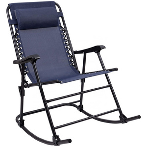 Hangrui Folding Recliner Chair - Zero Gravity and Rocking for Camping and Beach