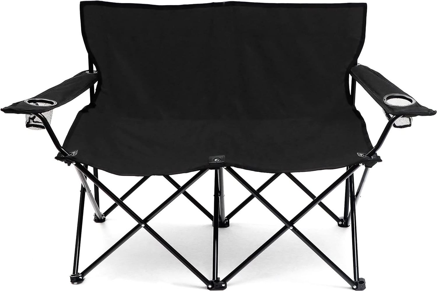 Hangrui Oxford Quick Open Lazy Loveseat Double Seat for 2 People, Fabric Alloy Steel Outdoor Furniture for Beach and Camping