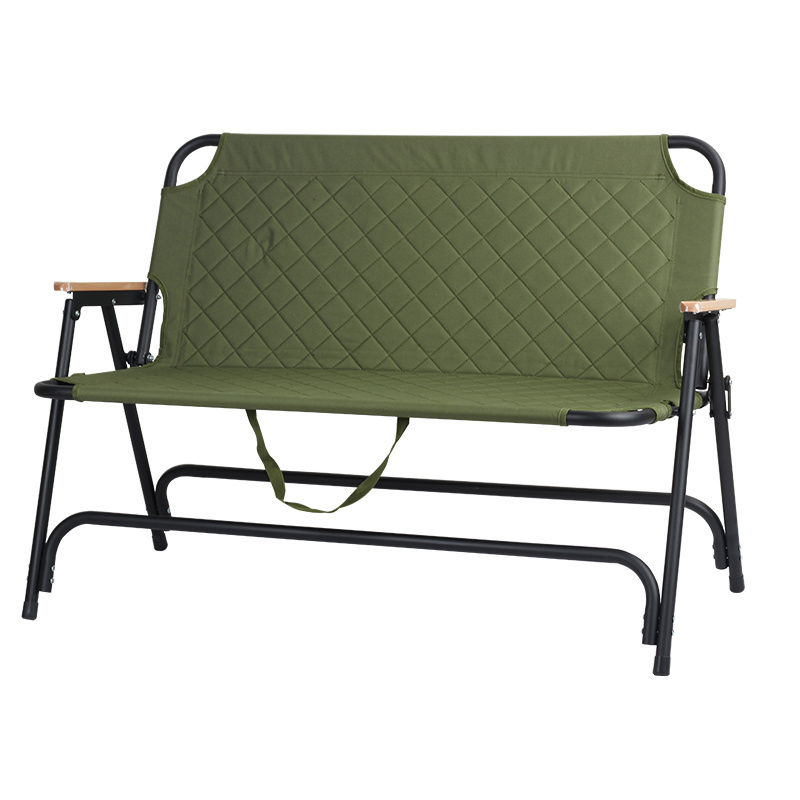 Outdoor Portable Travel Garden Picnic Lightweight Double Seats Folding Camping  Chair for 2 Person