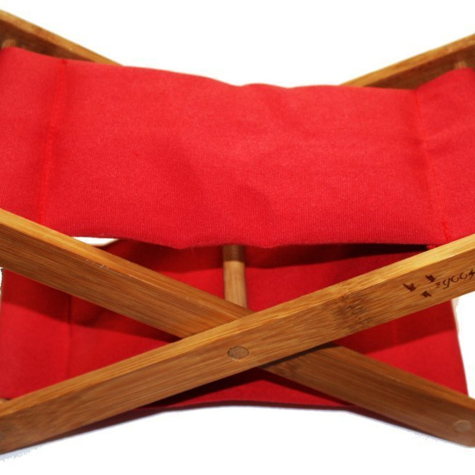 Hangrui High Quality Folding Wooden Beach Pillow Chair with Headrest - Perfect for Camping and Travelling