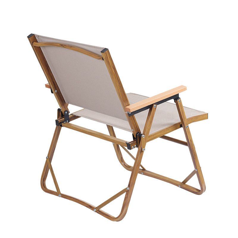 Outdoor Garden Camping Low Custom Portable Lightweight Aluminum Wood Grain Beach Folding Kermit Chair party folding chairs