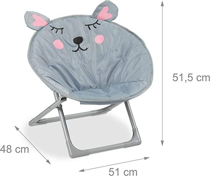 Hangrui Outdoor Camping Foldable Moonchair Kids Folding Moon Chair for Event