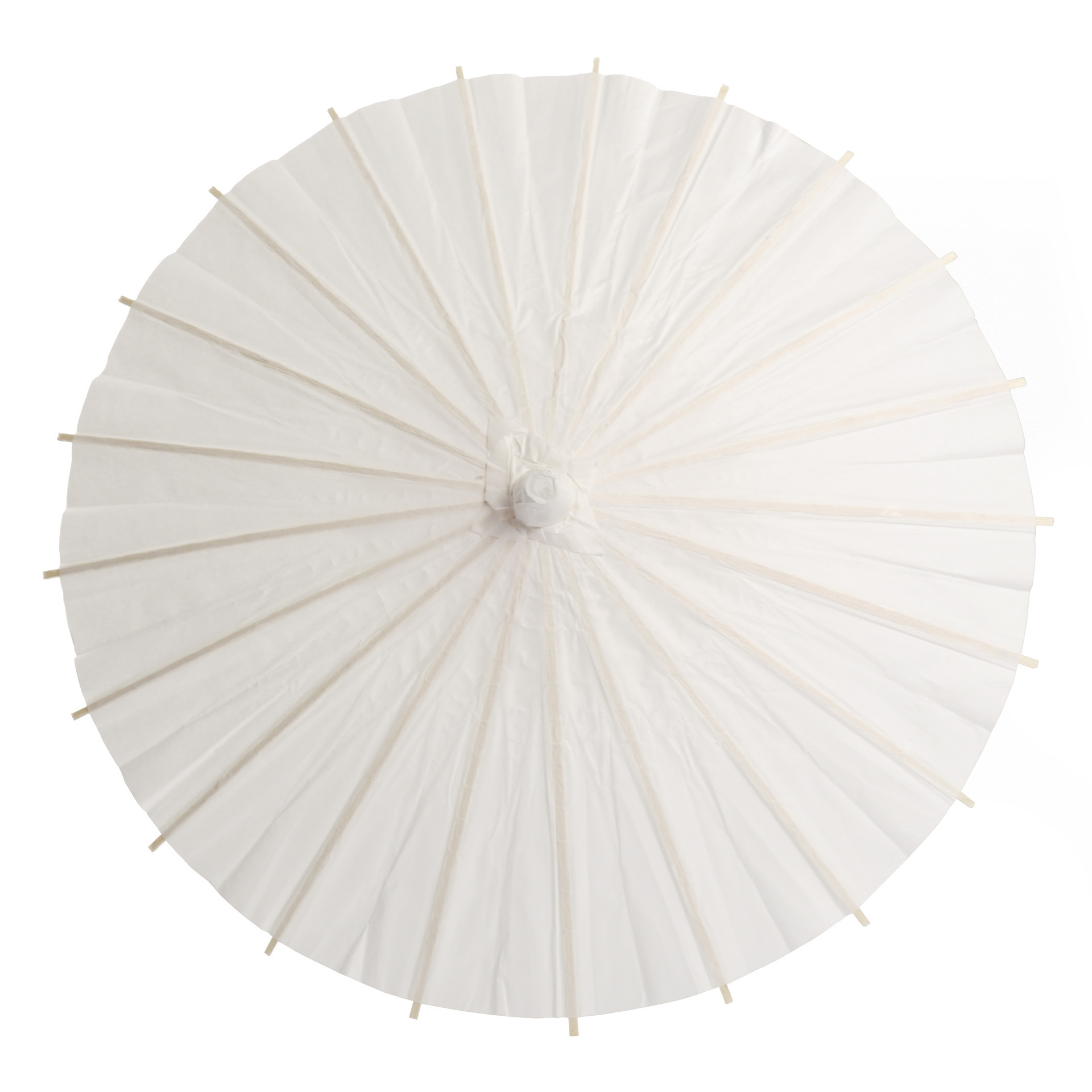 Traditional Plain Outdoor Parasol Sun White Chinese Oil Paper Umbrella