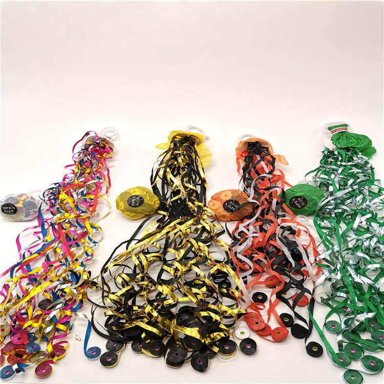 Colorful No Mess Paper Crackers Hand Throw Streamers Poppers for Wedding Birthday Party Celebrations