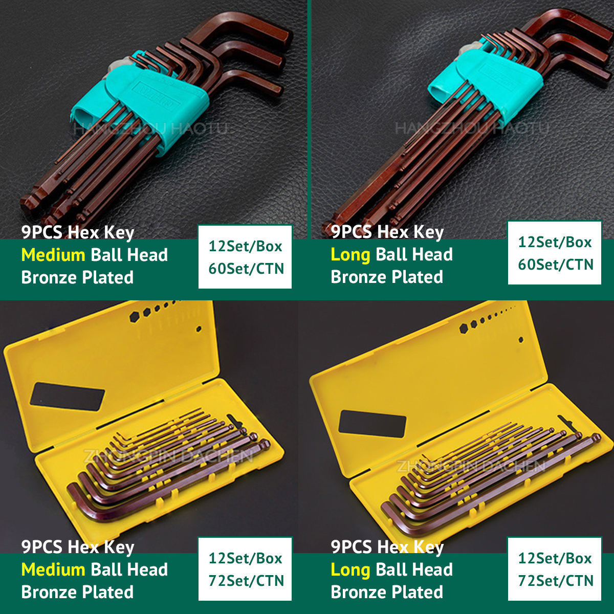 Factory Wholesale Hex Key Set Torx Ball Point Long T Handle 3mm 6mm 6.5mm Zinc Plated Allen Wrench Set Hex Key