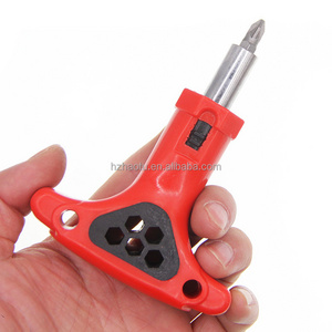 Portable T Type Ratchet Screwdriver Can Rotate Forward Reverse T Handle Ratchet Screwdriver