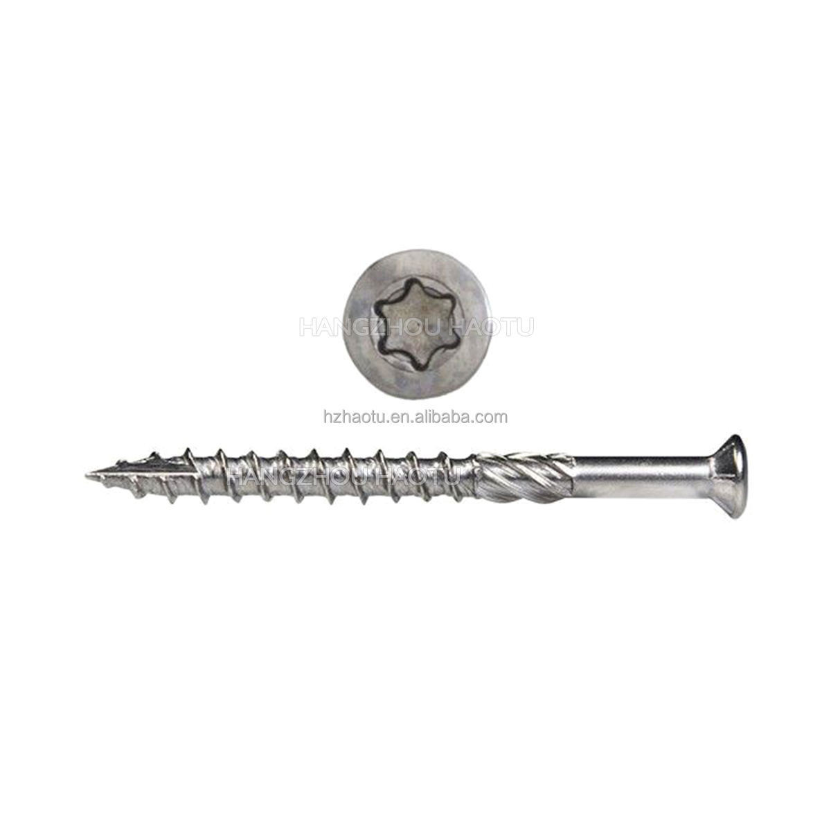 Terrace Type 17 Carbon Steel Zinc Coated Fasteners Deck Screws for Wood