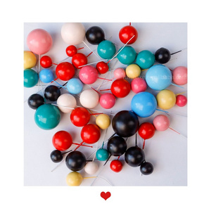 Cake decorating foam balls new colors choose happy birthday cake toppers 20pcs mix size Faux Balls