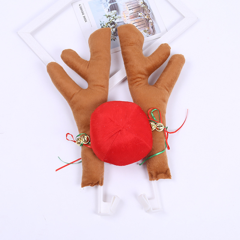 Christmas decorations new car decoration elk antler cute beautiful Red dark brown light brown decoration Christmas supplies