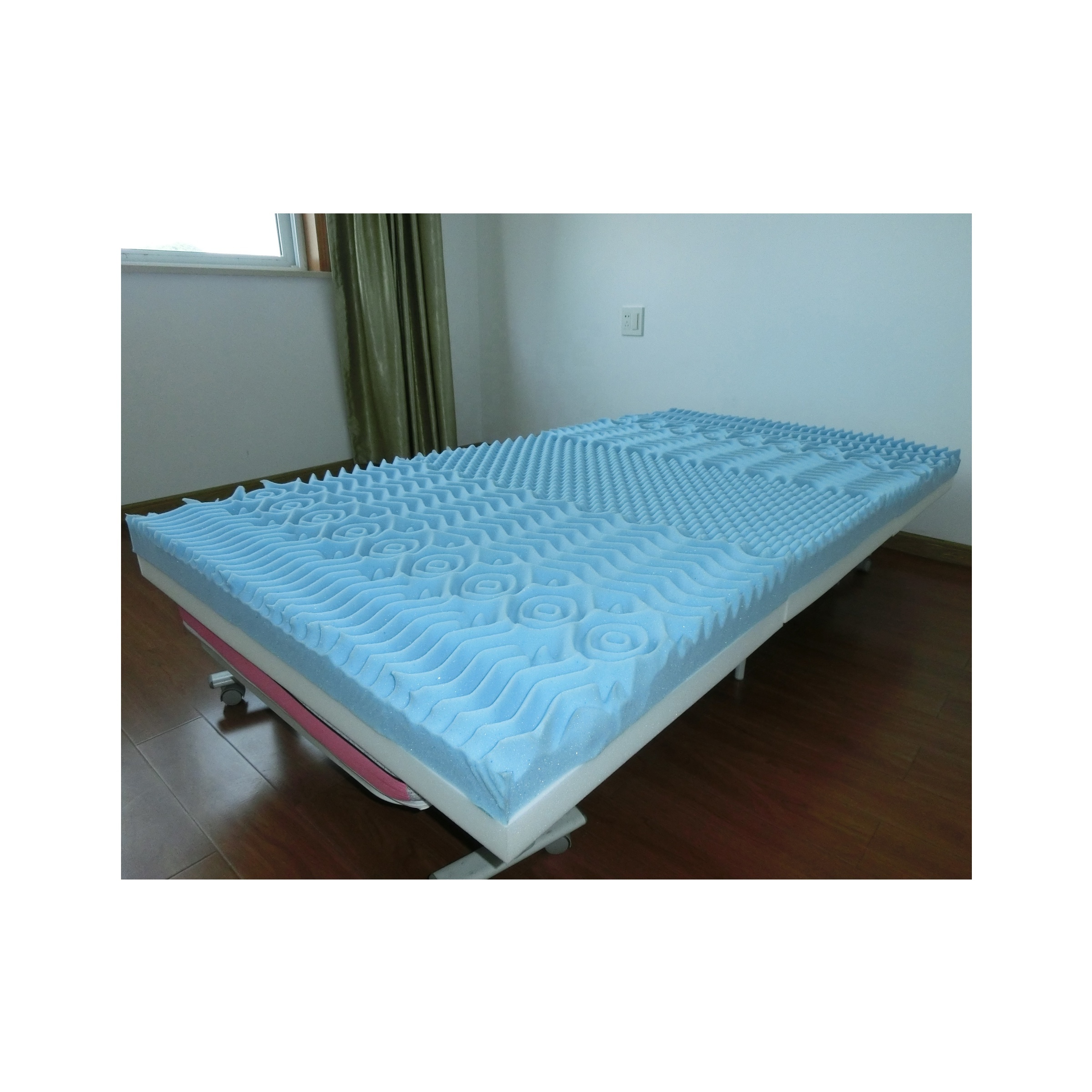 3 Folding Memory Foam Mattress Topper King Size Mattress pad 3Inch High DensityFirm Mattress Cooling Gel Thick Topper for Back