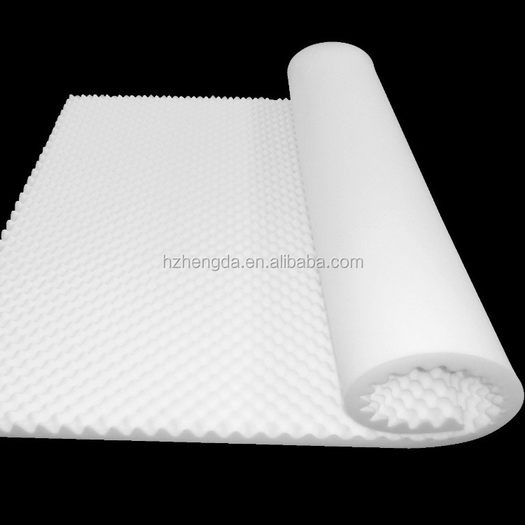 2/3-In Reversible Egg Crate Memory Foam Mattress Topper Bed