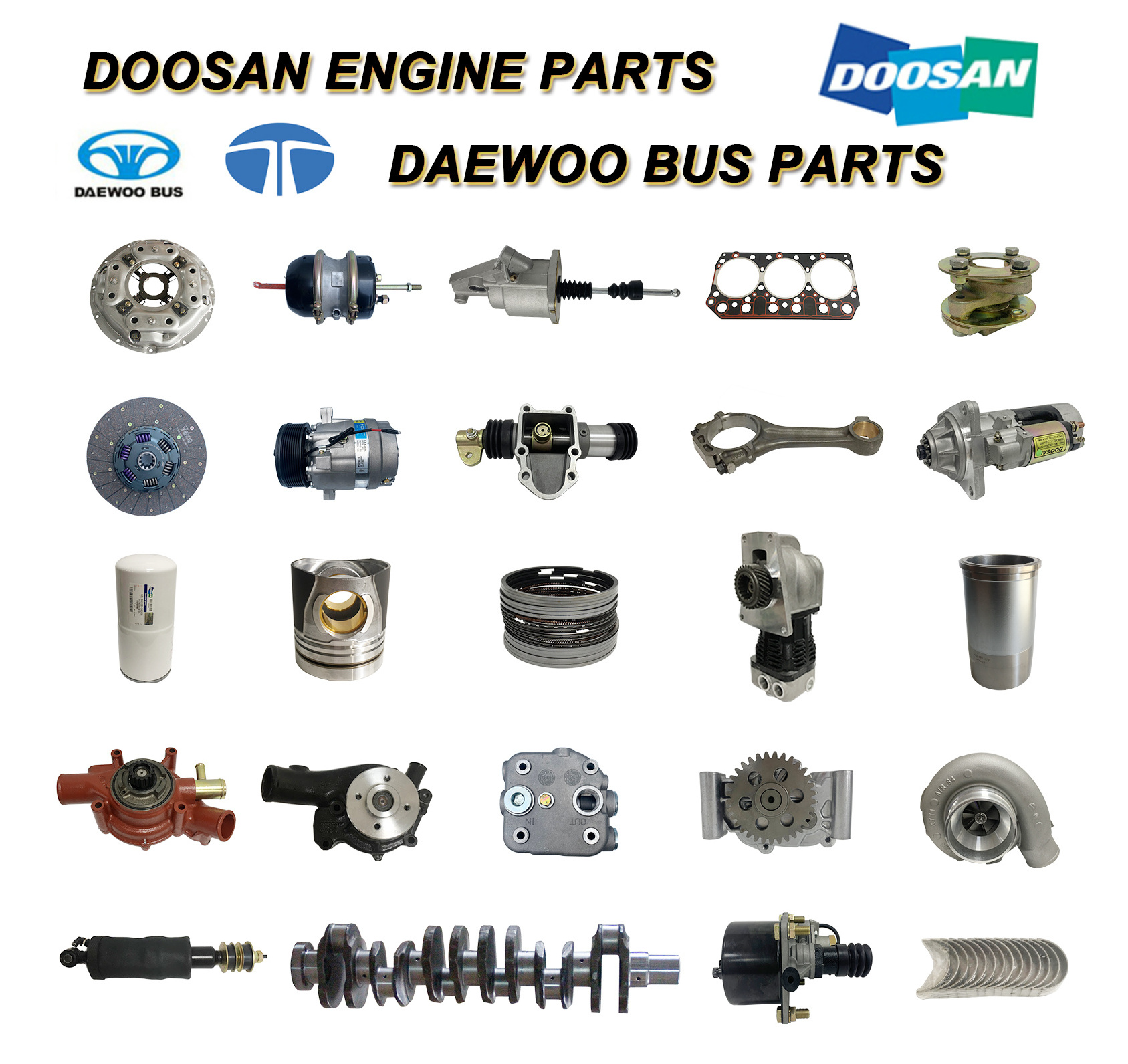 Daewoo Bus Parts DE12TIS Engine Parts 65.99601-8042 400632-00082 65.00900-DE12TIS All Overhaul Gasket Repair Kit for Doosan