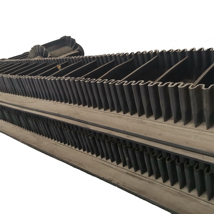 China Factory Supply Wear Resistant Side wall Skirts bucket Rubber Conveyor Belt For Stone Crusher