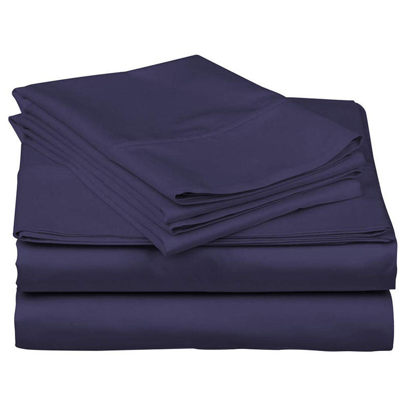 Flat bedsheet set soft poly cotton winter bed sheet bedding set