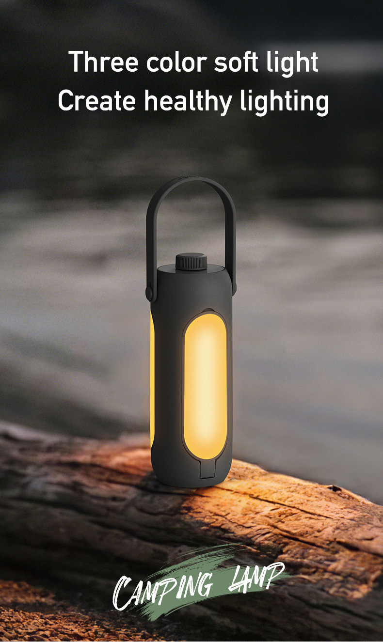 2024 New Portable Foldable Camping Light Outdoor Camping Lamp For Three Light Modes USB Charging Camping Lighting