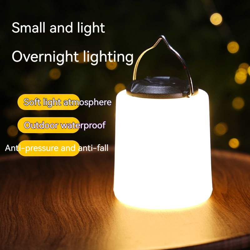 Waterproof Mini Portable Camping Lights Hiking Accessories Led Hanging Lights Lamps for Camping Small Night Lamps for Outdoor