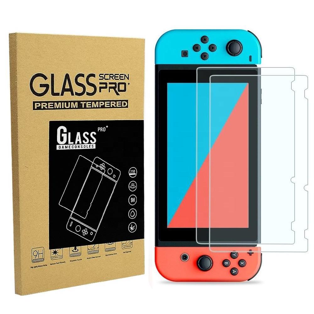 Wholesale 2PCS Tempered Glass Screen Protector Scratch Fingerprint Proof for Nintendo Switch Game Console