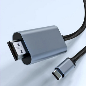 PVC Nylon Braided Type C USB C to HDMI 2.0 2.1 Cable 8K 60Hz 30Hz 4K Video Cord HDMI Cable Type C for Macbook Laptop Xiaomi