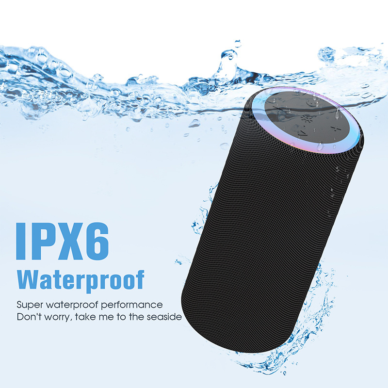 Portable Speaker with IPX6 Waterproof, True Wireless Stereo for Outdoor Support Tf Card TWS Mobile Phone Universal