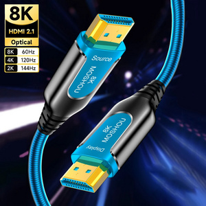 New Customized 8K HDMI Fiber Optic Cable 48Gbps Ultra High Speed HDMI 2.1Cable 8K 60Hz 4K 120Hz Dynamic HDR eARC HDCP 2.2&2.3