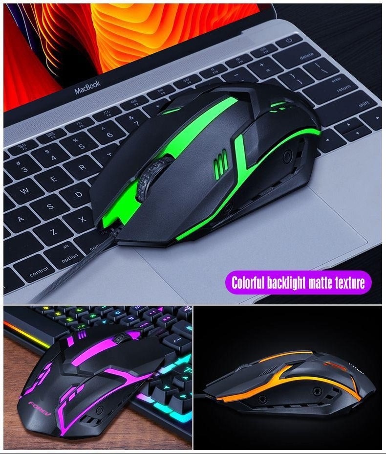 RGB Gaming Set Arabic Spanish English Waterproof Keyboard and Mouse Combo RGB Gaming Keyboard Combo Keyboard Mouse Combos