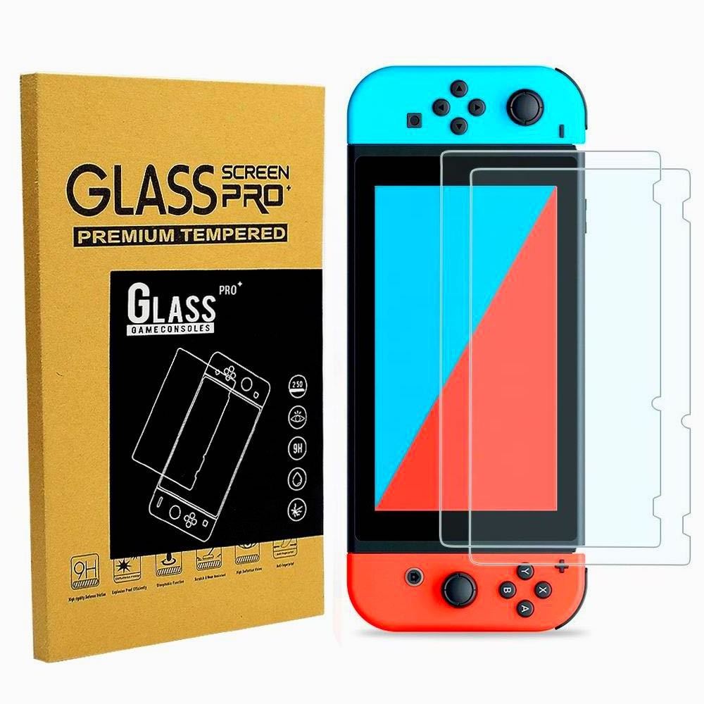 Wholesale 2PCS Tempered Glass Screen Protector Scratch Fingerprint Proof for Nintendo Switch Game Console