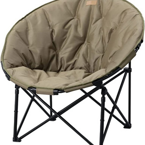 Customized Wholesale Oversized Camping Chairs Portable Folding Moon Saucer Picnic Chair