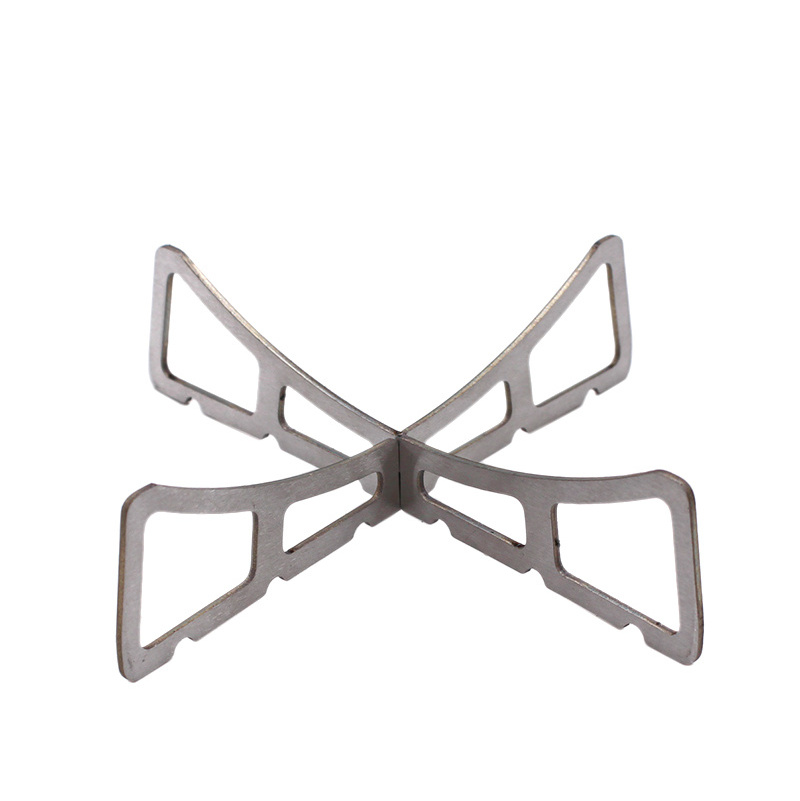 Kitchen Accessories Cooking Tools Stainless Steel Portable Alcohol Camping Stove Rack Cross Stand