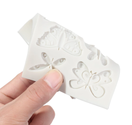 J254 Silicone Mold Fondant Molds Butterfly Series Cake Decorating Tools Handmade 3D Resin Mold Eco-friendly Silicone Rubber