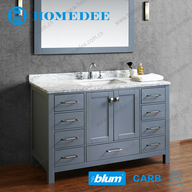 48 inch solid wood modern bathroom vanity