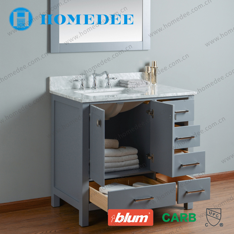 Homedee  Solid wood cabinet 36 inch washroom bathroom vanities