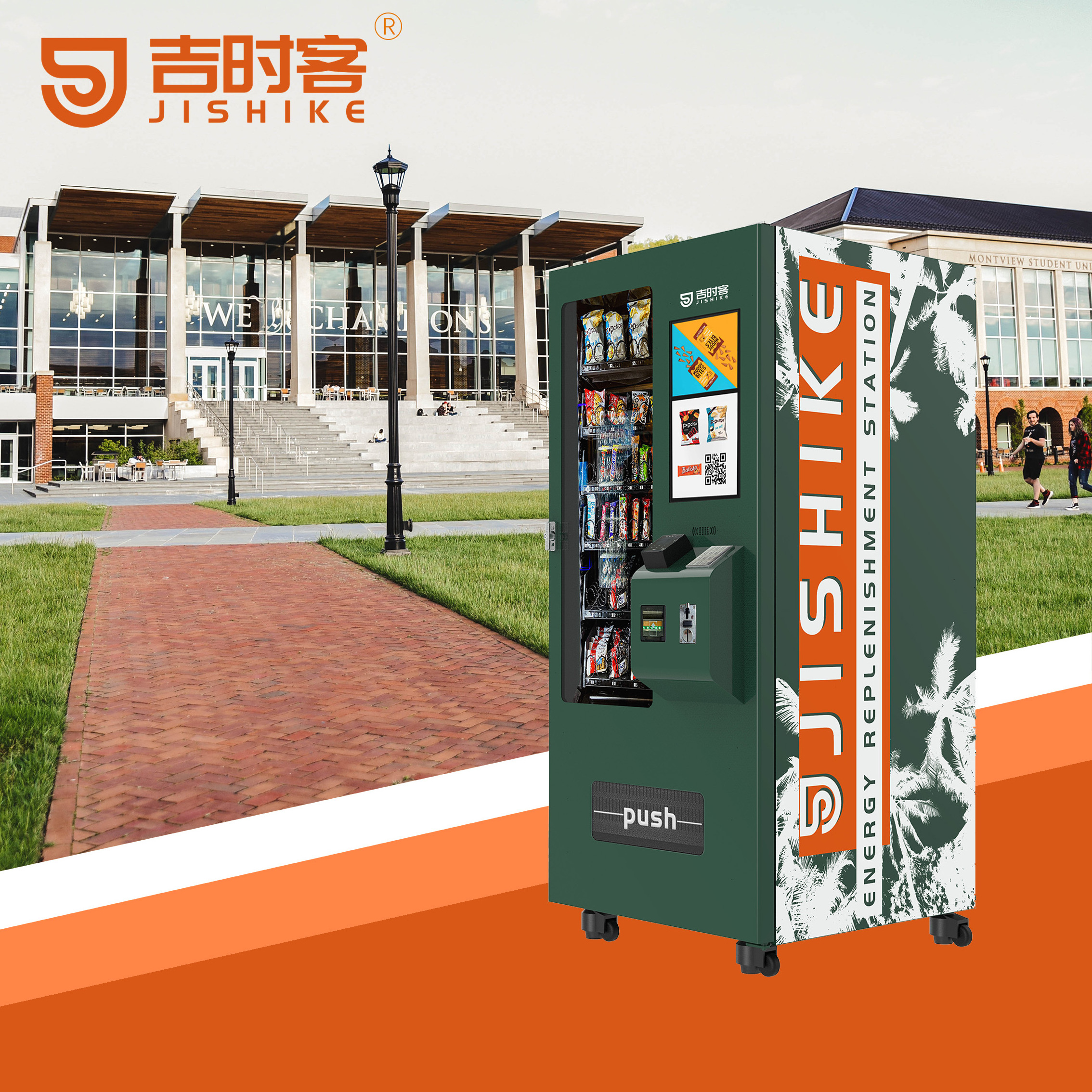 Healthy Conveyor Belt Fresh Salad Fruit Vending Machine  Vending Machines Ice Vending Machines for Sale