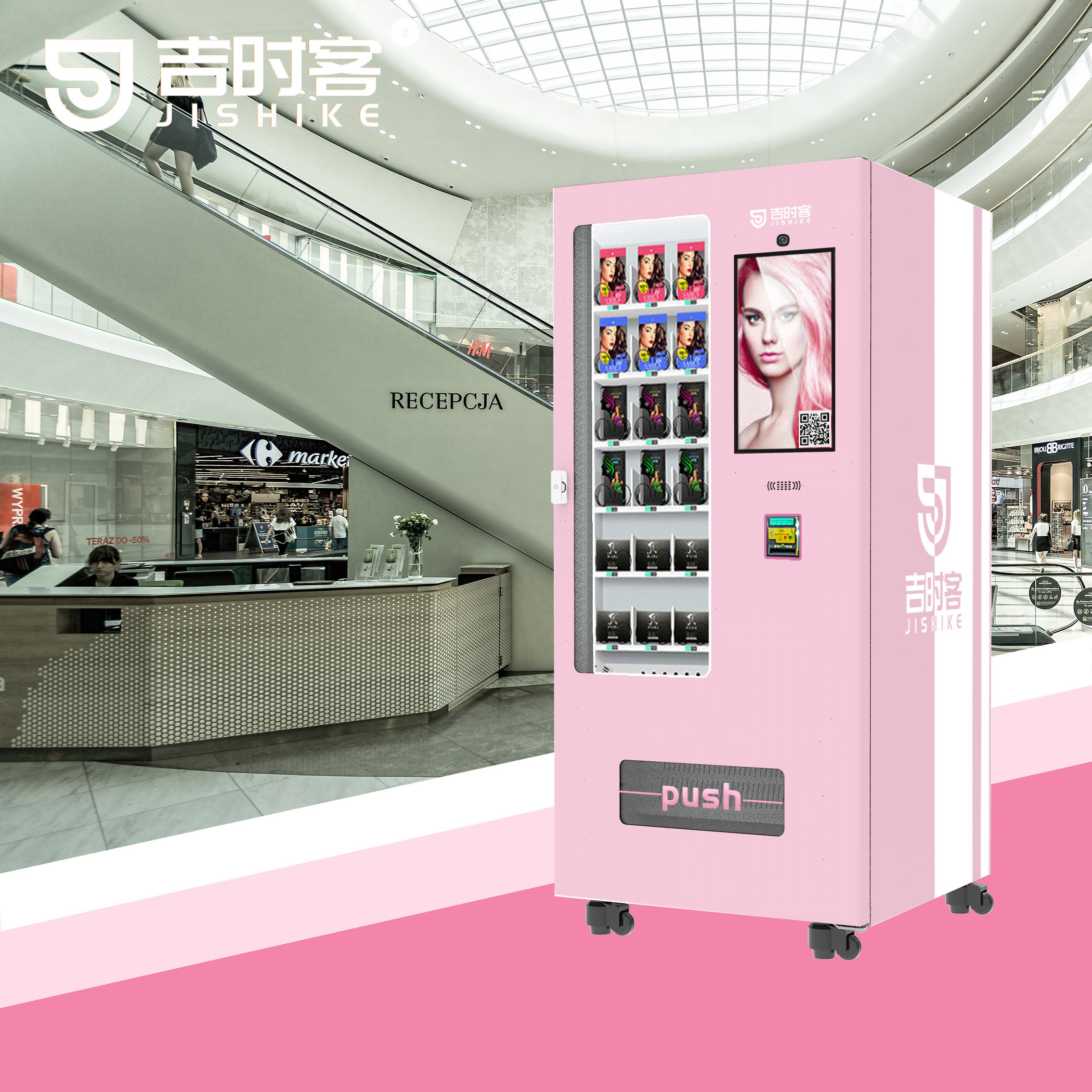 JSK Most Popular Vendor Machine Touch Screen Hair Eyelash Smart Vending Machine/beauty Vending Machine/lash Vending Machine