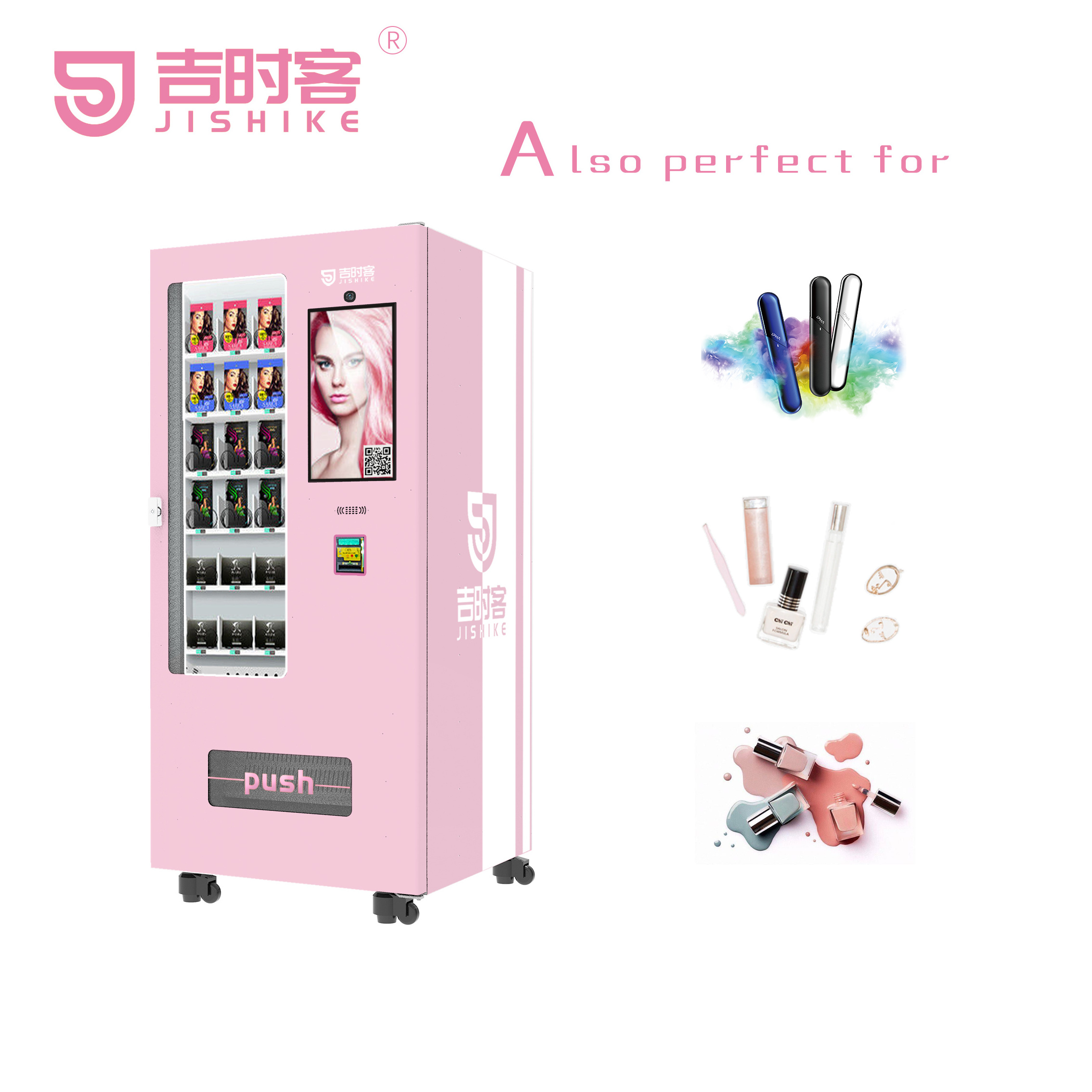 JSK Most Popular Vendor Machine Touch Screen Hair Eyelash Smart Vending Machine/beauty Vending Machine/lash Vending Machine