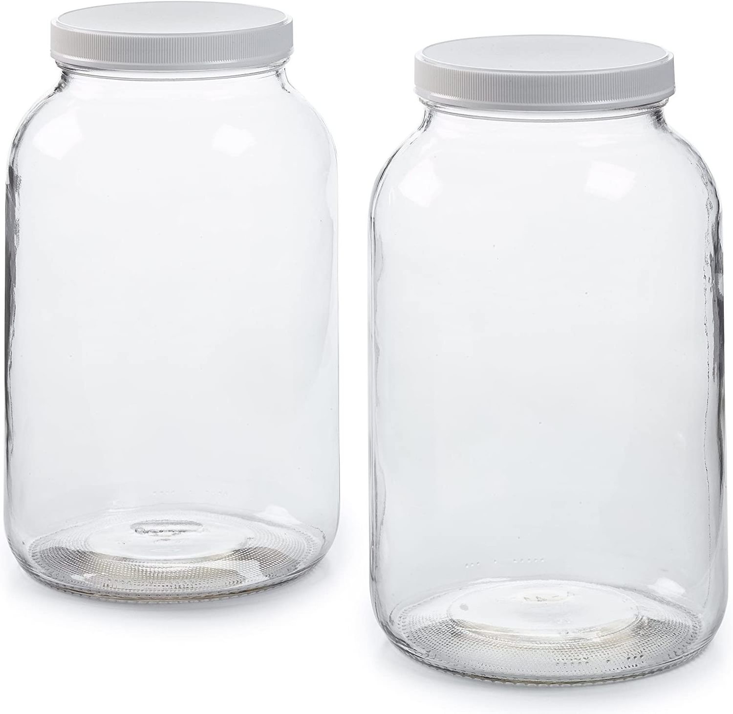 2 Pack - 1 Gallon glass jars with lids candy food grade glass jar food