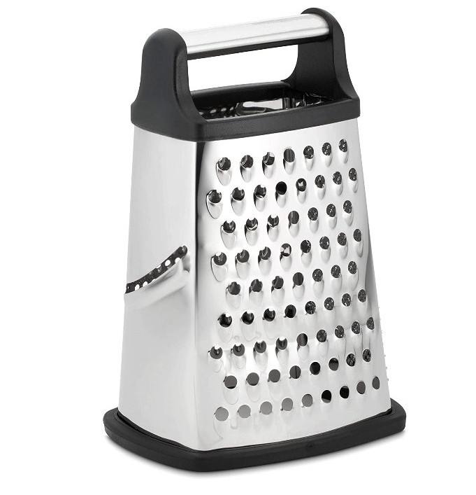 Stainless Steel with 4 Sides Best for Parmesan Cheese, Vegetables, Ginger Speedy Slicer Dicer Professional Box Grater