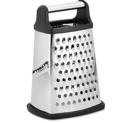 Stainless Steel with 4 Sides Best for Parmesan Cheese, Vegetables, Ginger Speedy Slicer Dicer Professional Box Grater