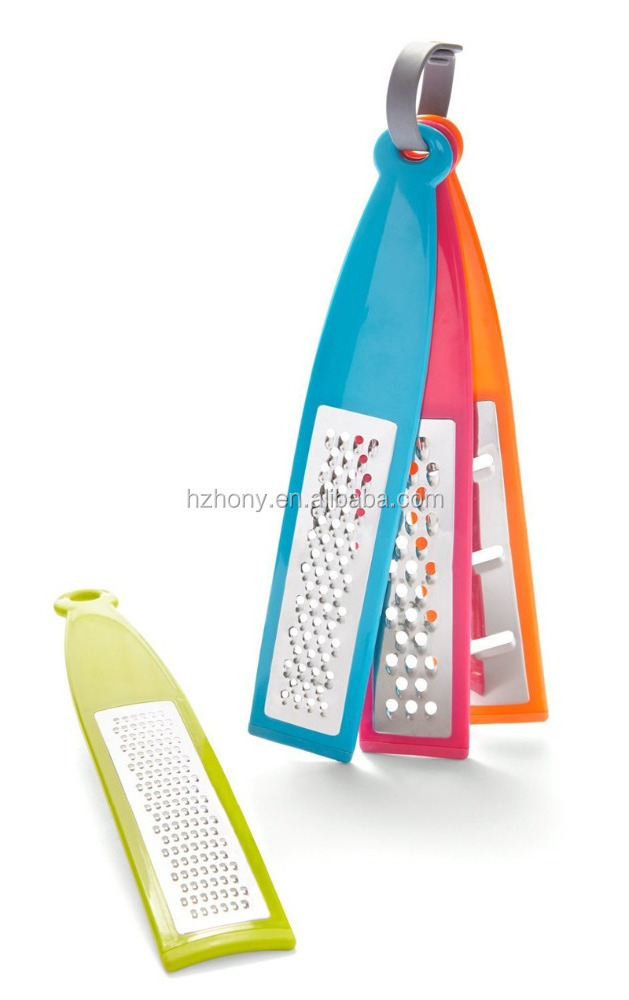 Hand Graters - Set of 4 - Color-coded Food Graters - Grating Cheese, Ginger, Parmesan, Lemon, Potato, Spice, Vegetable & More -