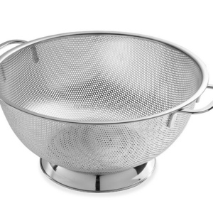 Stainless Steel Micro-perforated 5-Quart Colander - Professional Strainer Micro-perforated Stainless Steel 5-quart Colander-Dis